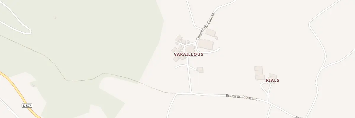 Plan du 5133 Varaillous aux Costes-Gozon