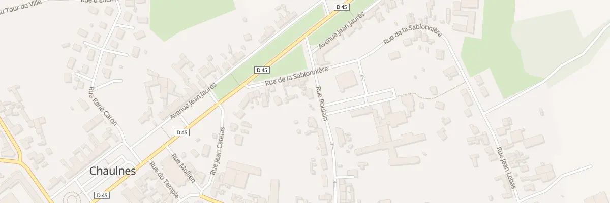 Plan du 13B Rue de la Sablonnière à Chaulnes