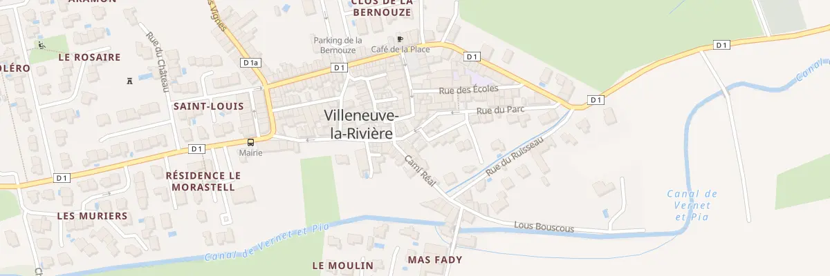 Plan du 2 Rue du Parc à Villeneuve-la-Rivière