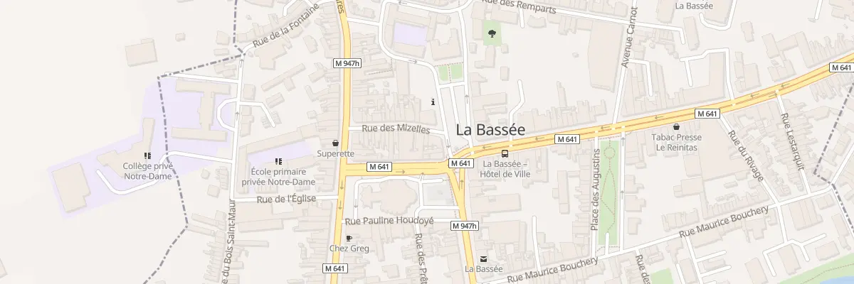 Plan du 6 Pl du Général de Gaulle à La Bassée