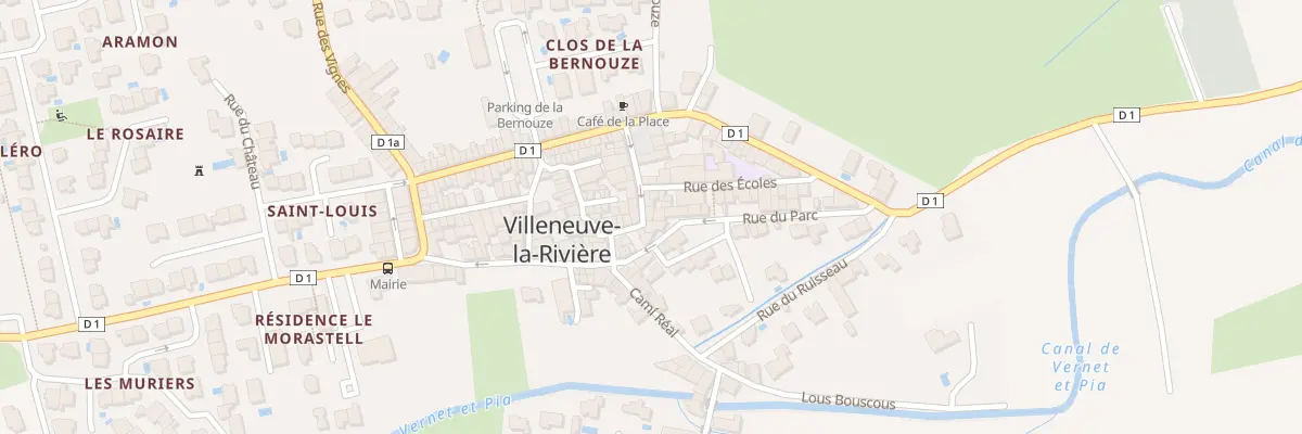 Plan du 7 Rue du 14 Juillet à Villeneuve-la-Rivière