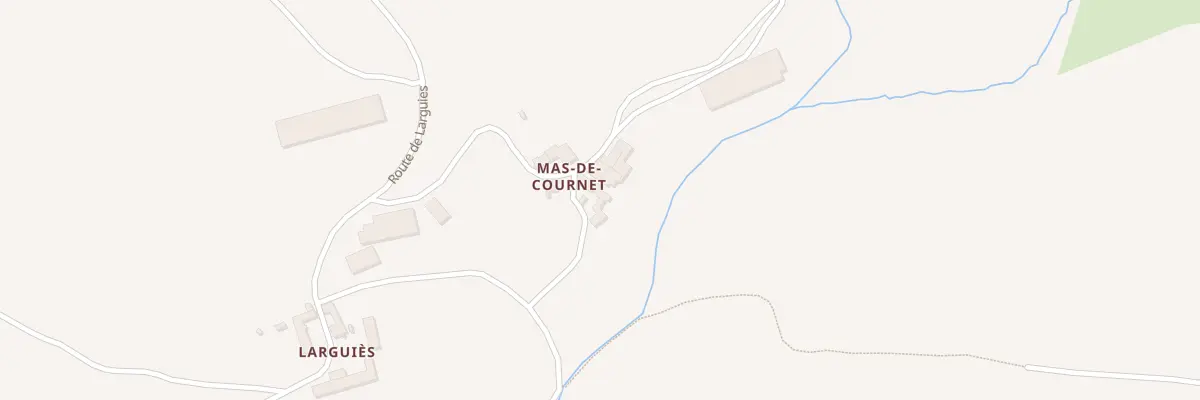 Plan du 4 Mas de Cournet à Salles-Curan