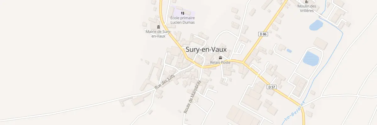 Plan du 1 Qua de la Fontaine à Sury-en-Vaux