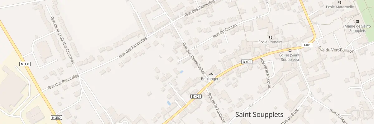 Plan du 8 Rue des Demoiselles à Saint-Soupplets