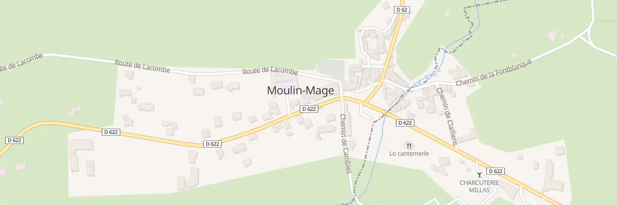 Plan du 134 Rte de Lacaune à Moulin-Mage