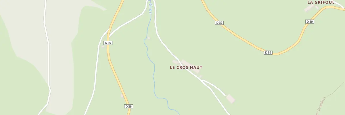 Plan du 6005 Cros Haut à Brezons
