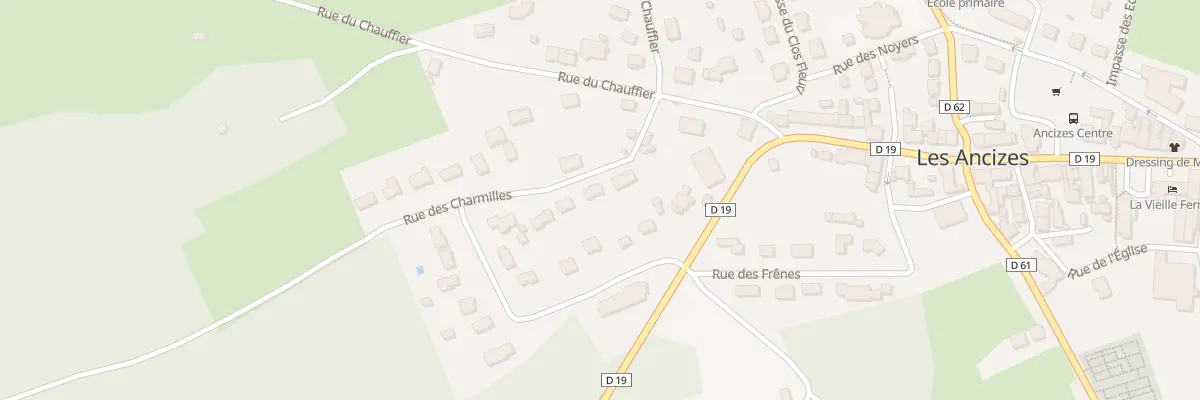 Plan du 9008 Rue des Charmilles aux Ancizes-Comps