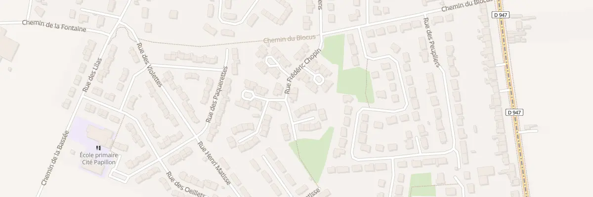 Plan du 4 Rue Frederic Chopin à Haisnes