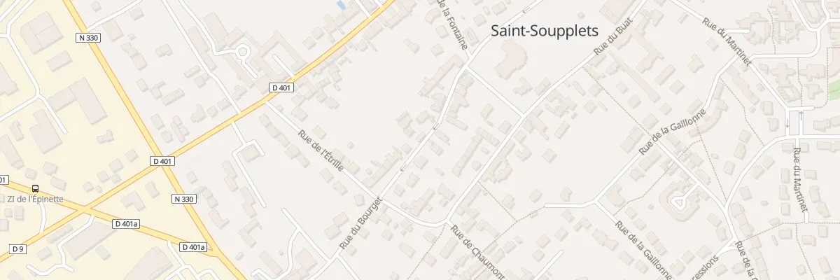 Plan du 34 Rue du Bourget à Saint-Soupplets