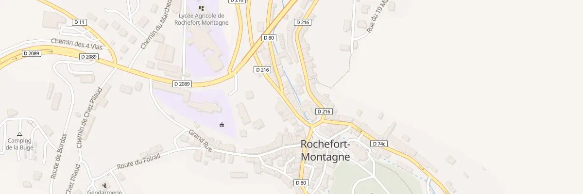 Plan du 5169 Rte de Bordeaux à Rochefort-Montagne
