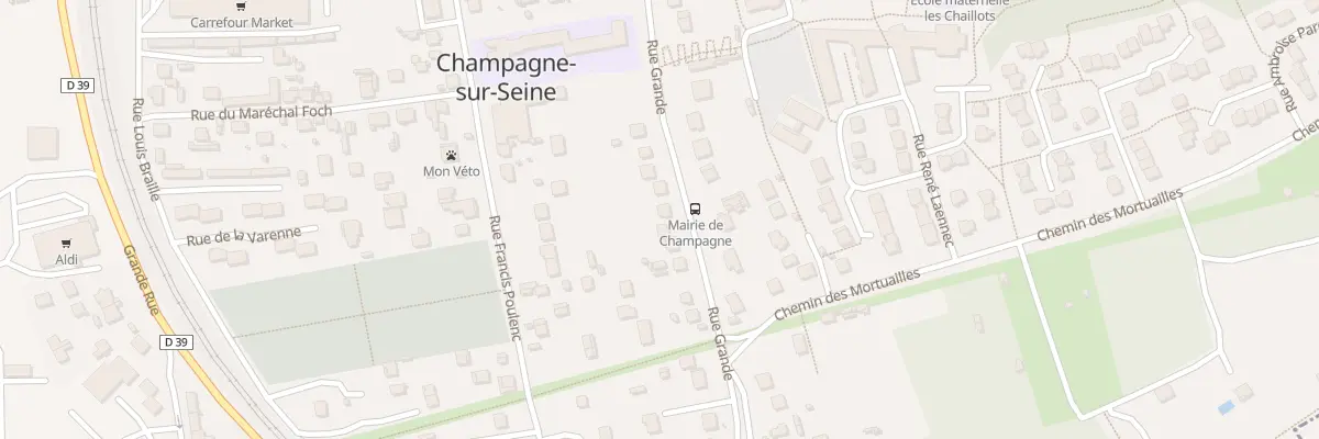 Plan du 150 Rue Grande à Champagne-sur-Seine