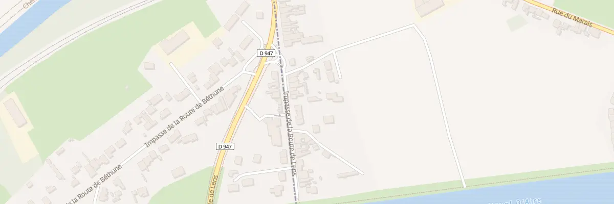 Plan du 42 Rte de Lens à Douvrin