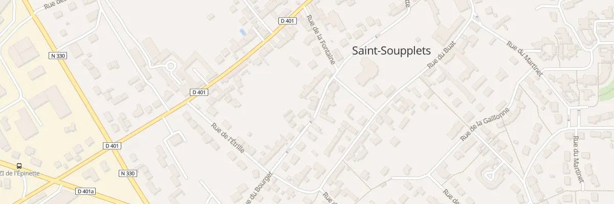 Plan du 22 Rue du Bourget à Saint-Soupplets