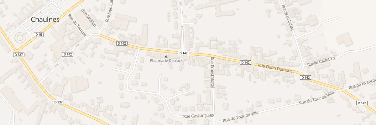 Plan du 29 Rue Odon Dumont à Chaulnes