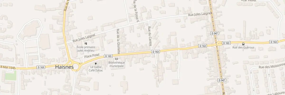 Plan du 35 Rue Roger Salengro à Haisnes
