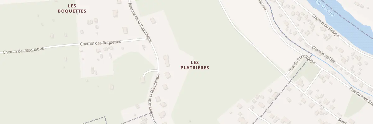 Plan du 108 Av de la République à Lesches