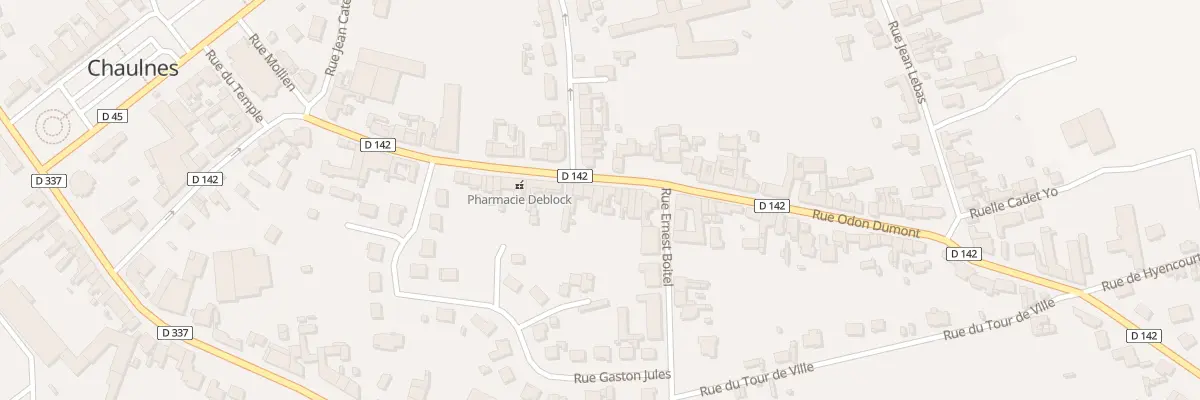 Plan du 31 Rue Odon Dumont à Chaulnes