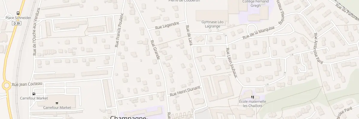 Plan du 129 Rue Grande à Champagne-sur-Seine