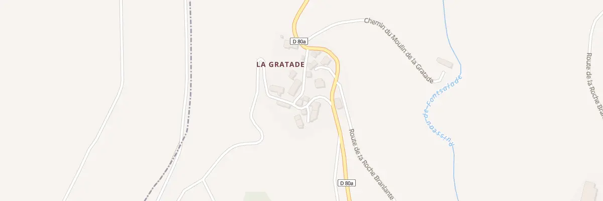 Plan du 5283 La Gratade à Rochefort-Montagne