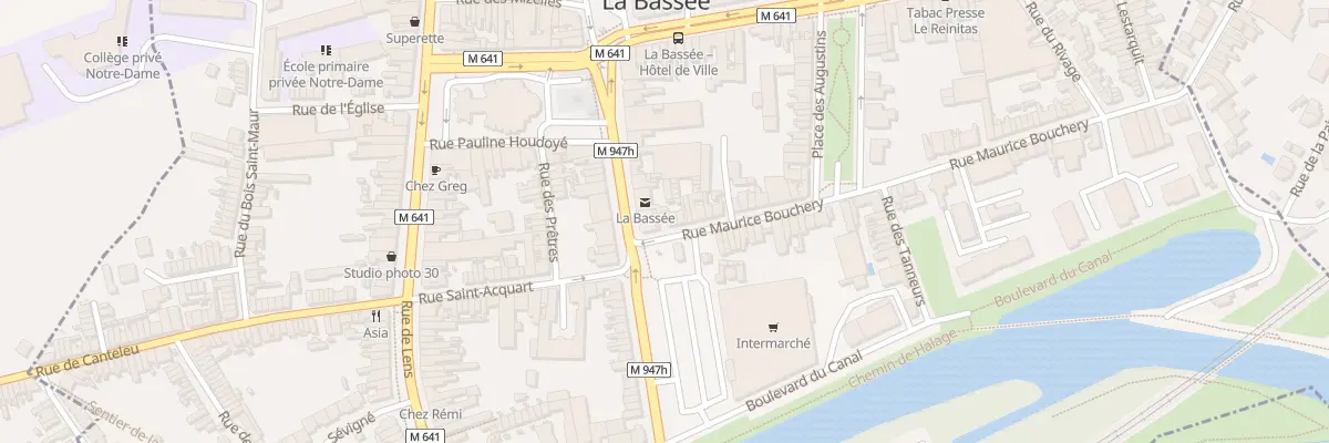 Plan du 1 Rue Maurice Bouchery à La Bassée