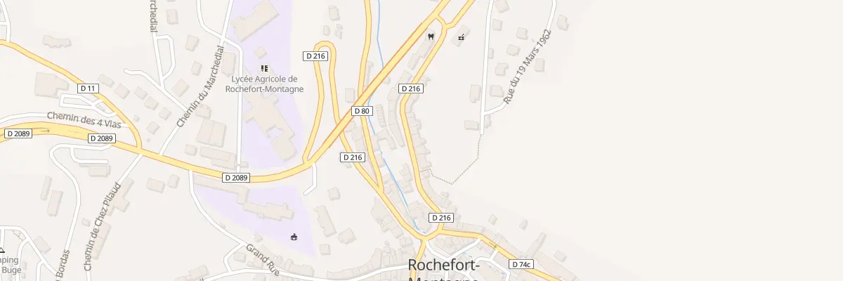 Plan du 5021 Rte de Clermont à Rochefort-Montagne