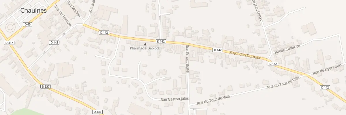 Plan du 35 Rue Odon Dumont à Chaulnes