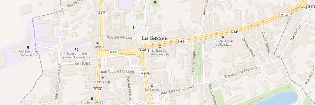 Plan du 10 Rue du Général Leclerc à La Bassée
