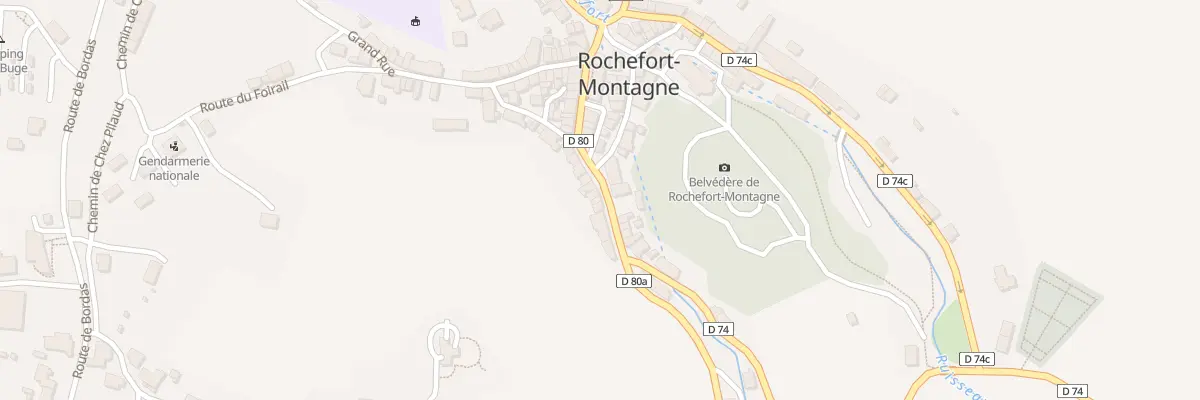 Plan du 5100 Rte du Mont-dore à Rochefort-Montagne