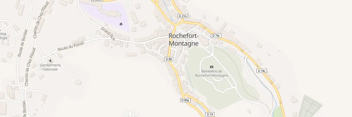 Plan du 5068 Rue du Presbytère à Rochefort-Montagne