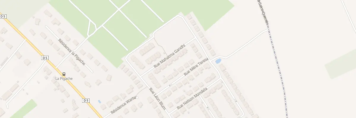 Plan du 94 Rue Mahatma Gandhi à Beaurains