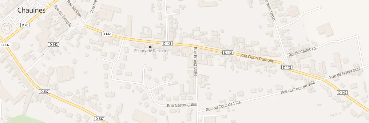 Plan du 39 Rue Odon Dumont à Chaulnes