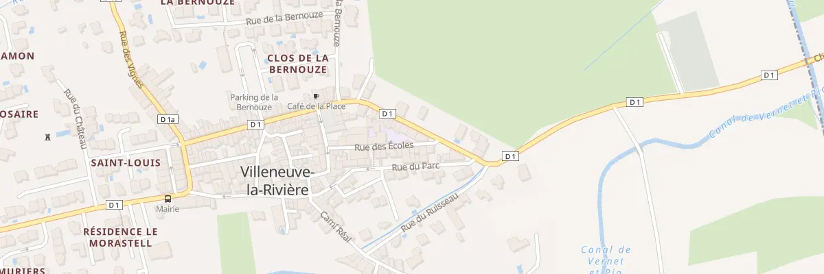 Plan du 20 Av du Pont Neuf à Villeneuve-la-Rivière