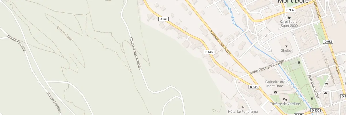 Plan du 45 Av de la Libération à Mont-Dore