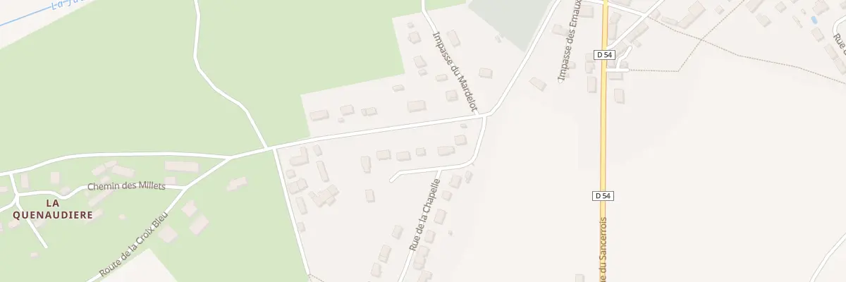 Plan du 23 Rue de la Chapelle à Savigny-en-Sancerre