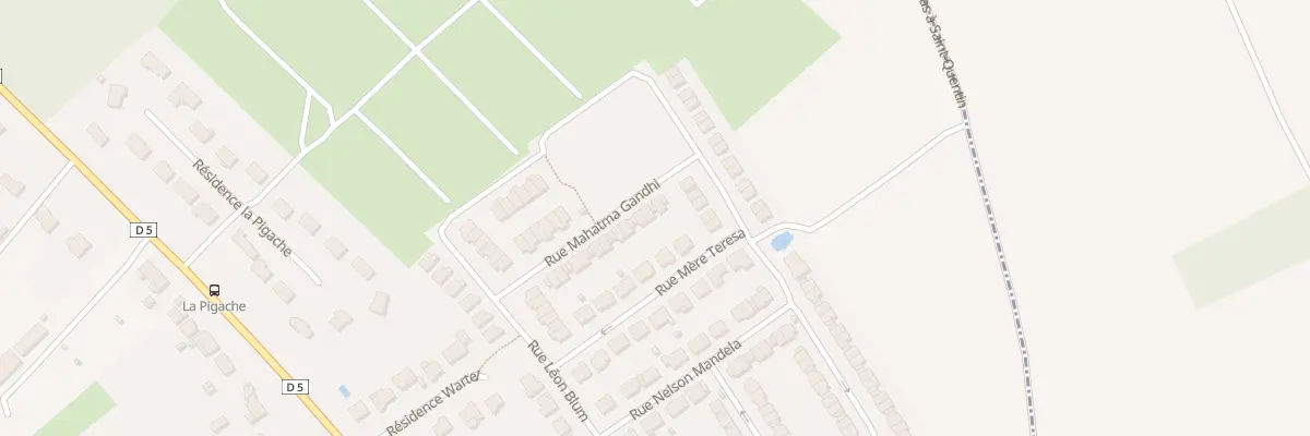 Plan du 112 Rue Mahatma Gandhi à Beaurains