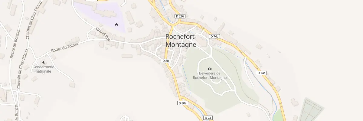 Plan du 5082 Rue du Presbytère à Rochefort-Montagne