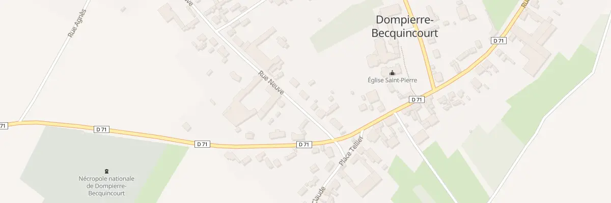 Plan du 8 Rue Neuve à Dompierre-Becquincourt