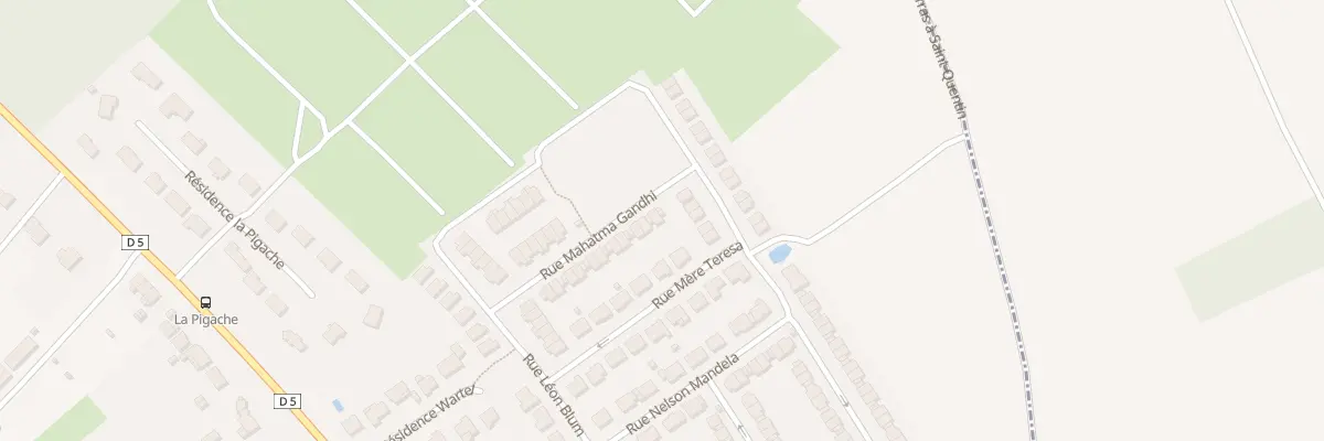 Plan du 124 Rue Mahatma Gandhi à Beaurains