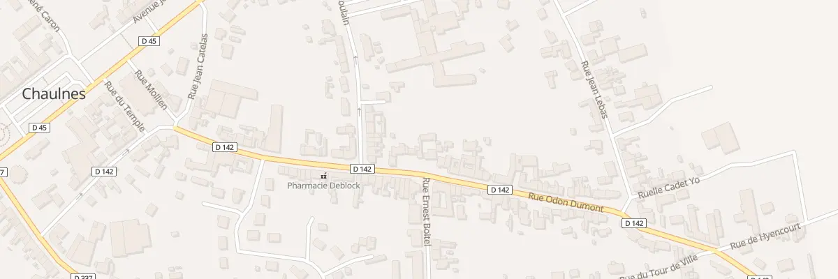 Plan du 28 Rue Odon Dumont à Chaulnes