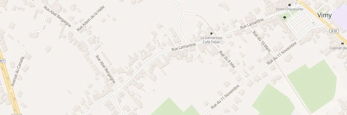 Plan du 34 Rue Lamartine à Vimy