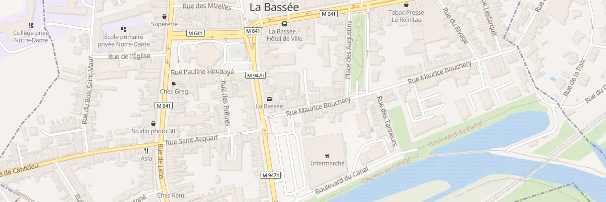 Plan du 11 Rue Maurice Bouchery à La Bassée