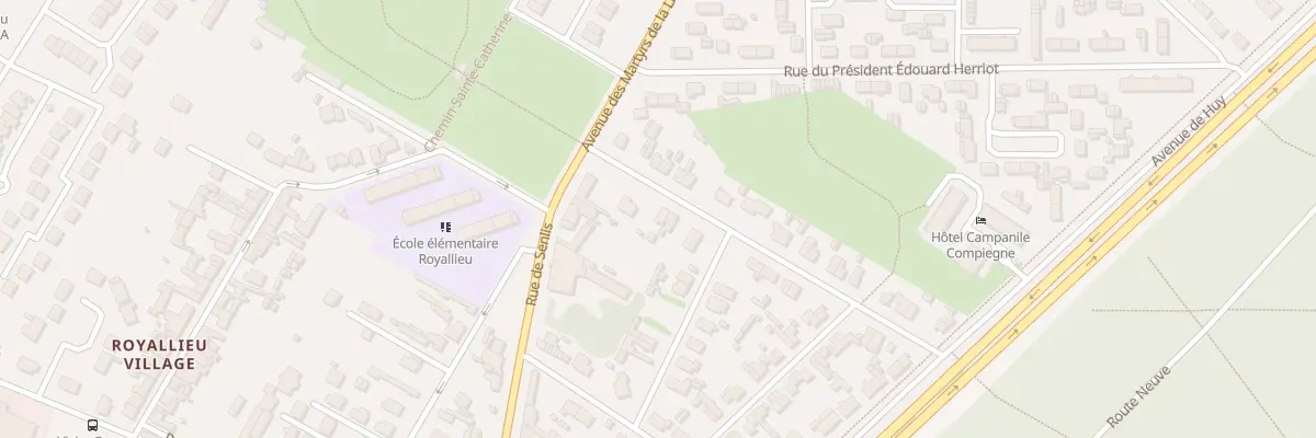Plan du 2B Rue Pillet Will à Compiègne