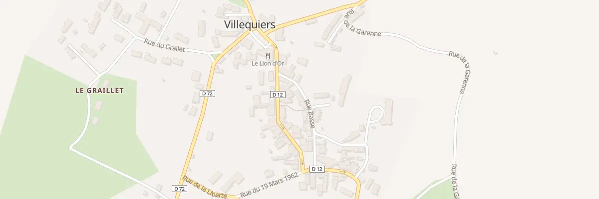 Plan du 2 Rue Basse à Villequiers