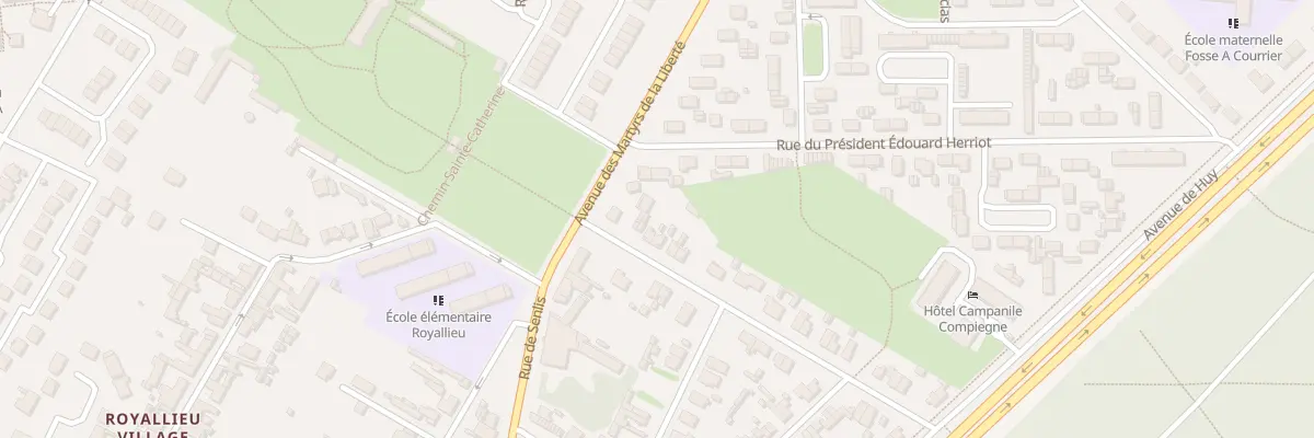 Plan du 1 Rue Pillet Will à Compiègne