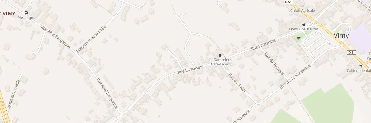 Plan du 45B Rue Lamartine à Vimy
