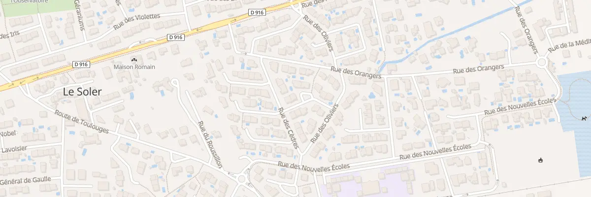 Plan du 3 Rue des Clémentiniers au Soler