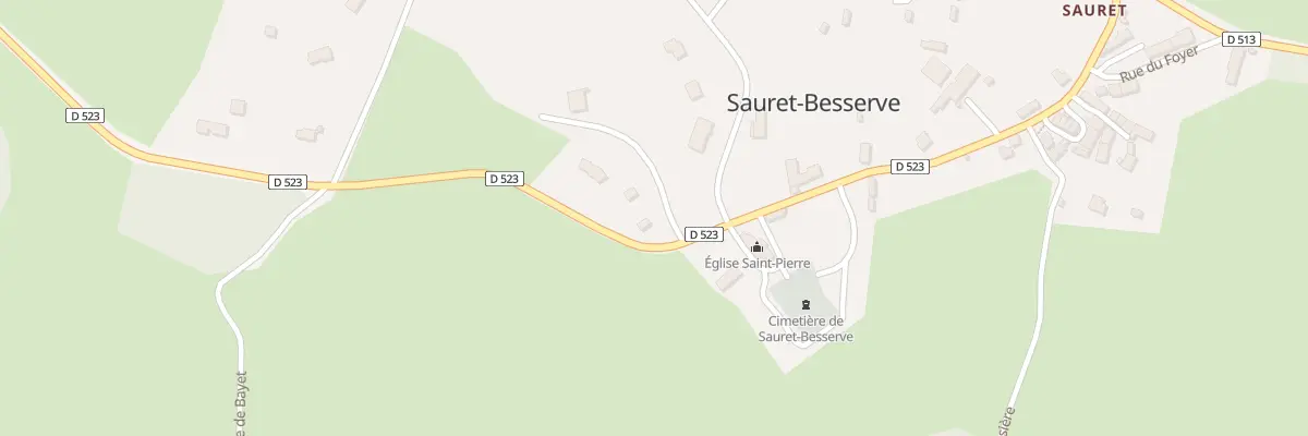 Plan du 5071 L’Arbre de l’Assiette à Sauret-Besserve