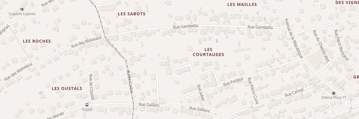 Plan du 6 All Courteline à Esbly