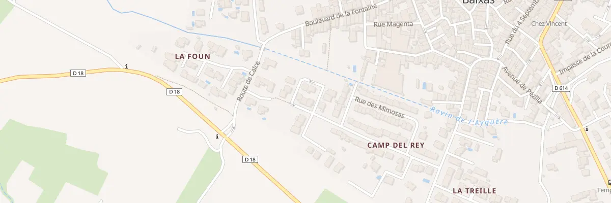 Plan du 8 Rue des Vendanges à Baixas