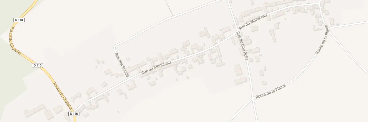 Plan du 34 Rue du Montceau à Féricy